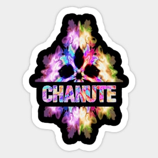 Chanute Tie Dye Watercolor Gift Souvenir Sticker